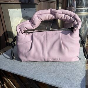 Tous Light Purple Gathered Shoulder Bag